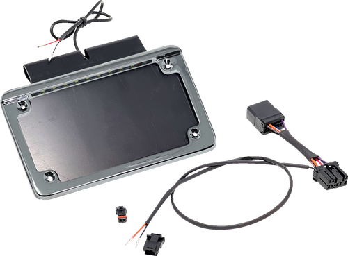 NAMZ - NIBTH-C01 - Saddlebag Tag Holder w/ Illuminated License Plate Frame - '97 FLHR