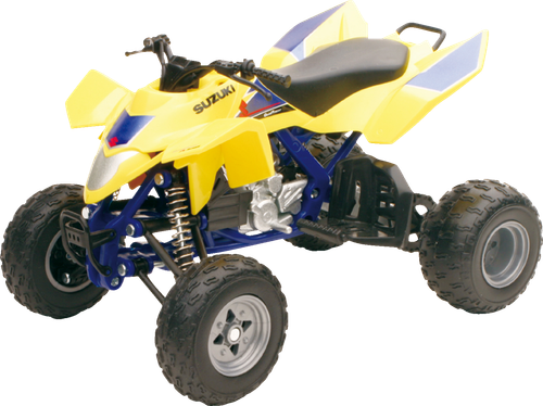 NEW RAY TOYS - 43393 - Suzuki Quadracer R450 ATV - 1:12 Scale - Black/Yellow