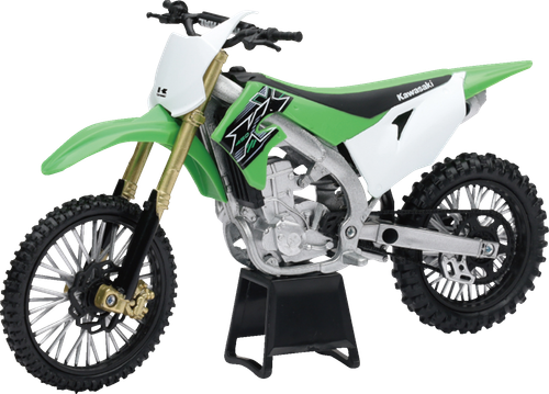 NEW RAY TOYS - 58103 - Kawasaki KX 450F 2019 Dirt Bike - 1:12 Scale - Green/White/Black