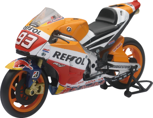 NEW RAY TOYS - 57753 - Repsol Honda Team RC213V 2015 - Marc Marquez - 1:12 Scale - Orange/Red/Black