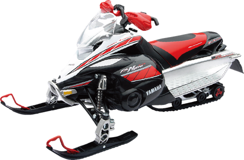 NEW RAY TOYS - 42893A - Yamaha FX Snowmobile - 1:12 Scale - Black/Red/Silver