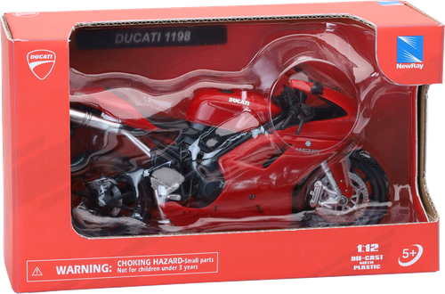 NEW RAY TOYS - 57143A - Ducati 1198 - 1:12 Scale - Red