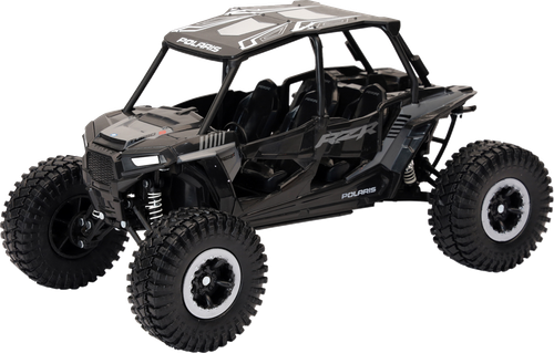 NEW RAY TOYS - 57976C - Polaris RZR XP 4 Turbo 1000 - Rock Crawler - 1:18 Scale - Titanium