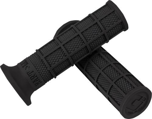 ODI - V02FWB - Hart-Luck Signature Full-Waffle Slip-On Grips - Black