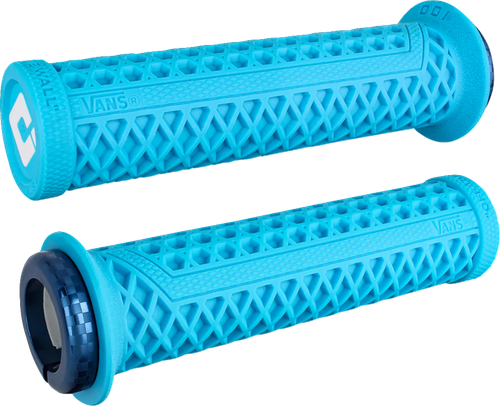 ODI - D33VNLU-U - Vans v2.1 Lock-On Grips - ATV - Light Blue/Blue