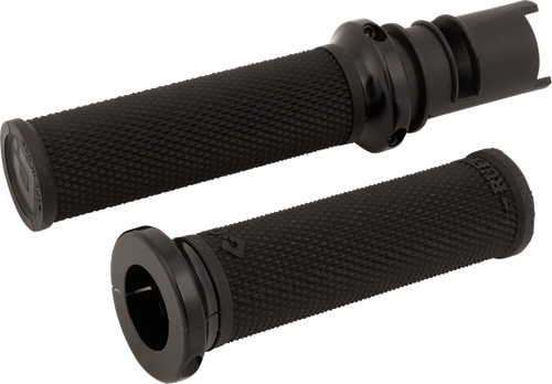 ODI - V30HTCB-B - Ruffian Lock-On Street Grips - CVO - Black/Black