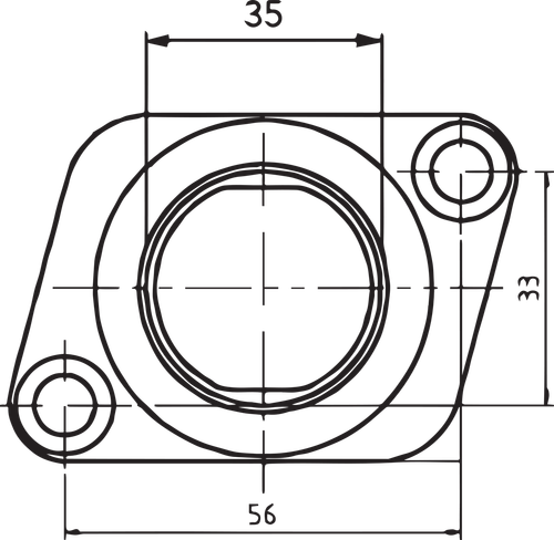 PARTS UNLIMITED - 07-100-25 - Carburetor Mounting Flange - Polaris