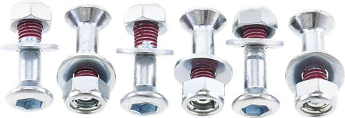 BOLT - 2008-HS.CRF - Fastener Kit - Hub-Savers/Sprocket - Double Locked - Silver - 6 Pack - Honda