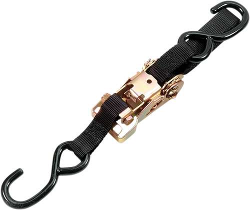 PARTS UNLIMITED - 131022 - Heavy-Duty Ratchet Tie-Down - 1" x 6' - Black