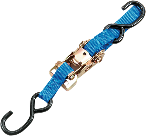 PARTS UNLIMITED - 131023 - Heavy-Duty Ratchet Tie-Down - 1" x 6' - Blue
