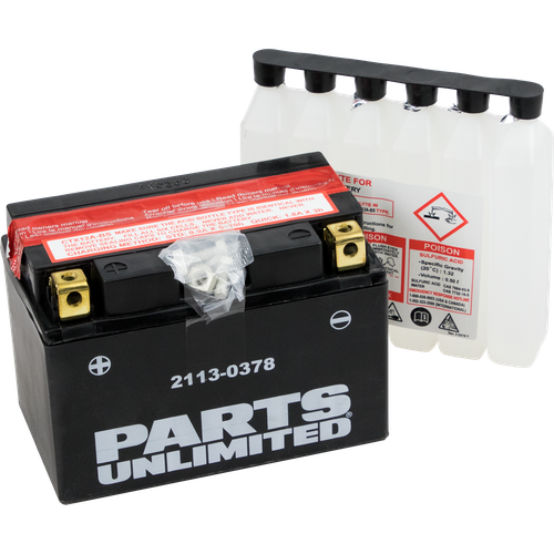 PARTS UNLIMITED - 2113-0378 - AGM Battery - YTX12A-BS