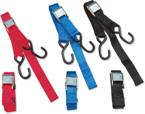 PARTS UNLIMITED - 3920-0073 - Cam Buckle Tie-Down - 1" x 5-1/2' - Blue