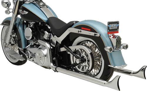 BASSANI XHAUST - 1S46E-36 - True Duals Exhaust System with Fishtail Mufflers - 36" - Softail