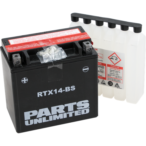 PARTS UNLIMITED - RTX14-BS - AGM Battery - RTX14-BS .69 L