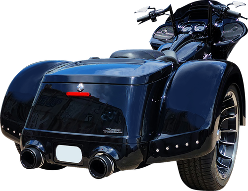 PAUL YAFFE BAGGER NATION - FPSFK-N-NO-5TB-B - Pro Street Rear Fender - Black Plate Frame - No Outlet