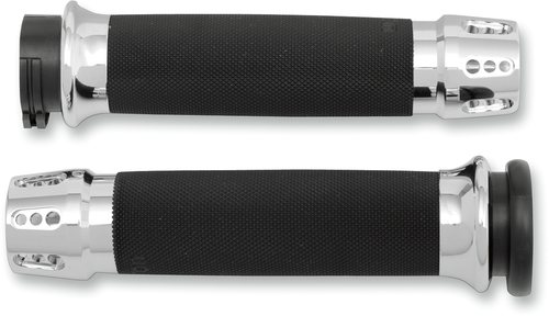 AVON GRIPS - CC-85-CH-GAT - Gatlin Custom Grips - Chrome