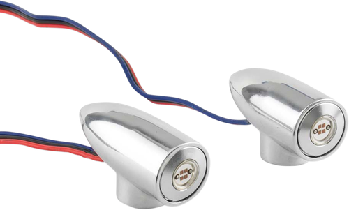 PAUL YAFFE BAGGER NATION - PYO:LB-F-DRL-C - LightningBullet - Marker LIghts - Amber/White - Chrome