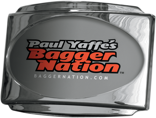 PAUL YAFFE BAGGER NATION - PYO:USLP3-C - License Plate Frame - CVO - Chrome