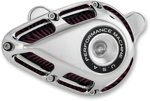 PERFORMANCE MACHINE (PM) - 0206-2140-CH - Jet Air Cleaner Kit - Chrome