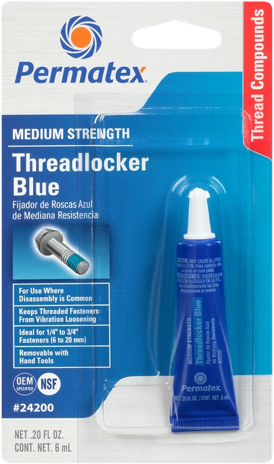 PERMATEX - 24200 - 242 Threadlocker - Blue - 0.2 US fl oz.