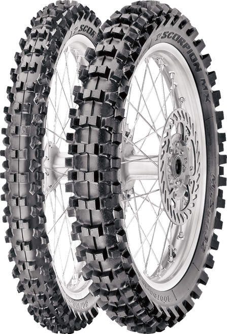 PIRELLI - 3252600 - Tire - Scorpion MX32 Mid Soft - Front - 70/100-19 - 42M