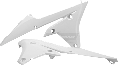 POLISPORT - 8417200002 - Radiator Cover - White - YZF/YZFX | WRF