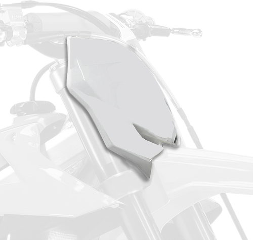 POLISPORT - 8666100002 - Number Plate - OEM White - RM-Z 250/450