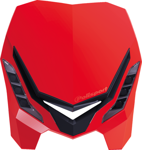 POLISPORT - 8670800004 - E-Blaze LED Headlight - Red/Black