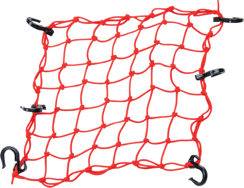 POWERTYE MFG. - 50151 - Adjustable Cargo Net - Red