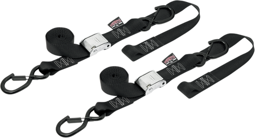 POWERTYE MFG. - 29622-S - Cam Tie-Downs - 1-1/2" x 6-1/2' - Black