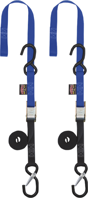 POWERTYE MFG. - 23623-SR - Cam Buckle - Sewn-In Soft-Tye - 1" x 5-1/2' - Blue