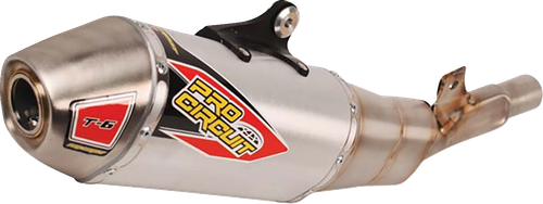 PRO CIRCUIT - 0122445A - T-6 Slip-On Muffler - Stainless Steel
