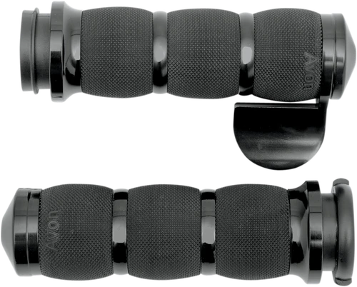 AVON GRIPS - AIR-90-AN-B-FL - 3-Ring Air Cushioned Grips - TBW - Throttle Boss - Anodized