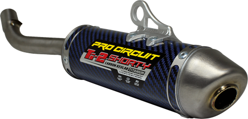 PRO CIRCUIT - 1132412K - Ti-2 Silencer - R304 - Blue Titanium/Carbon Fiber - YZ 125