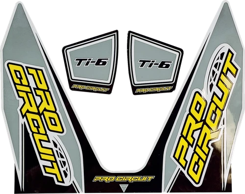 PRO CIRCUIT - DC22TI6-GRAY - Ti-6 Decal - Gray