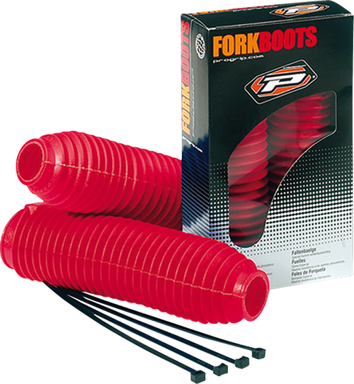PRO GRIP - PA251045GORO - Fork Boots - 42/45 mm - Red