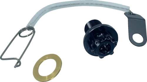 PSR - 00-01945-22 - Magnetic Drain Plug - M12 x 1.25 x 17 mm - Black - Kawasaki | Suzuki
