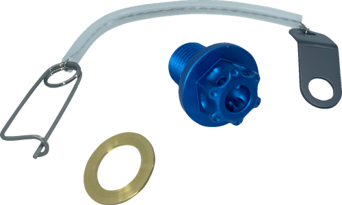 PSR - 00-01945-25 - Magnetic Drain Plug - M12 x 1.25 x 17 mm - Blue - Kawasaki | Suzuki