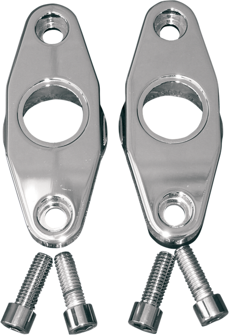 ACCUTRONIX - FXPV1-SC - Swingarm Pivot Blocks - Chrome - Smooth