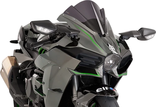 PUIG HI-TECH PARTS - 7631F - Race Windscreen - 13” - Dark Smoke - Ninja
