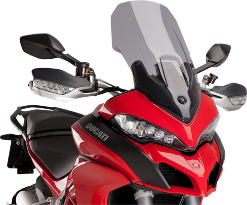 PUIG HI-TECH PARTS - 7623H - Touring Windscreen - 24-1/2” - Smoke - Ducati