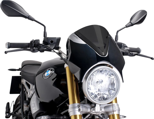 PUIG HI-TECH PARTS - 7012F - New Generation Windscreen - 11-3/4” - Dark Smoke - R9
