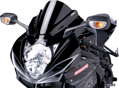 PUIG HI-TECH PARTS - 5605N - Race Windscreen - 11” - Black - GSX-R600/GSX-R750