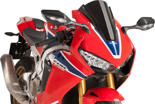 PUIG HI-TECH PARTS - 9407N - Race Windscreen - 13” - Black - Honda