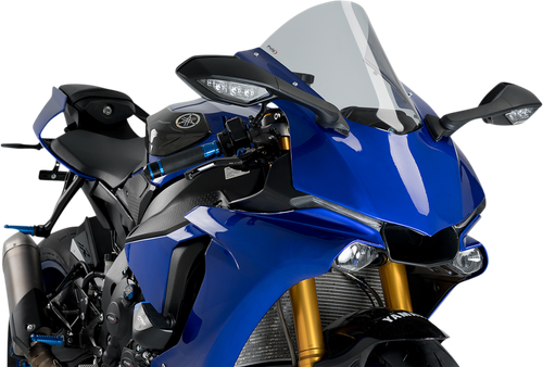 PUIG HI-TECH PARTS - 3632H - Race Windscreen - 14-3/8” - Smoke - YZF-R1