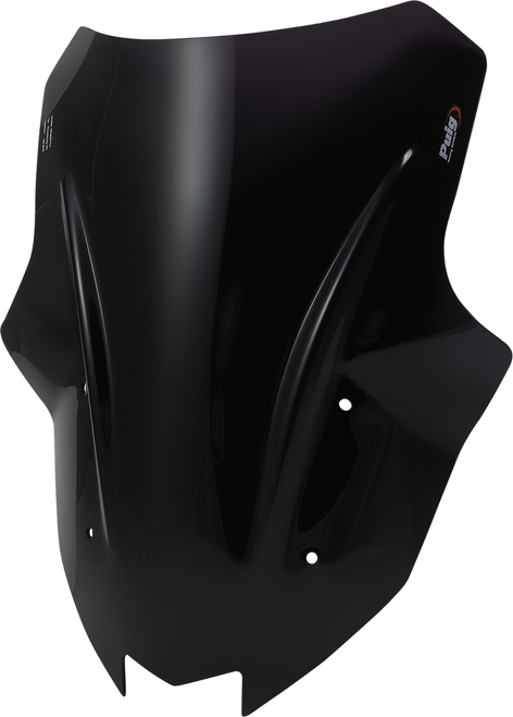 PUIG HI-TECH PARTS - 20471F - Race Windscreen - 18-1/2” - Dark Smoke - Kawasaki
