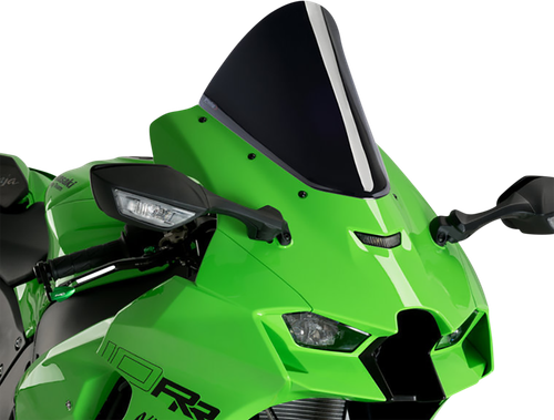 PUIG HI-TECH PARTS - 20540N - Race Windscreen - 12-1/2” - Black - Ninja ZX-10R