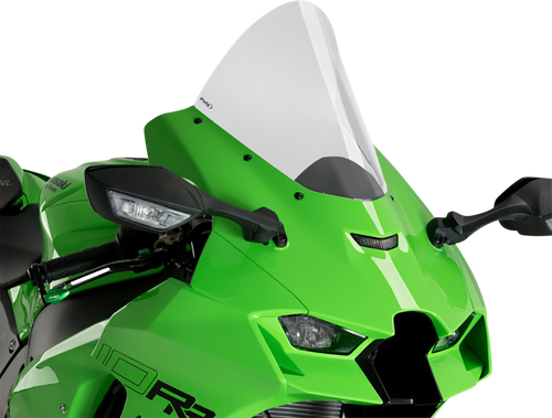 PUIG HI-TECH PARTS - 20540W - Race Windscreen - 12-1/2” - Clear - Ninja ZX-10R