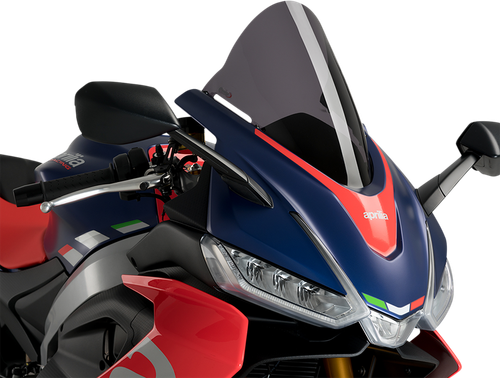 PUIG HI-TECH PARTS - 20571F - Race Windscreen - 12-1/2” - Dark Smoke - RS 660