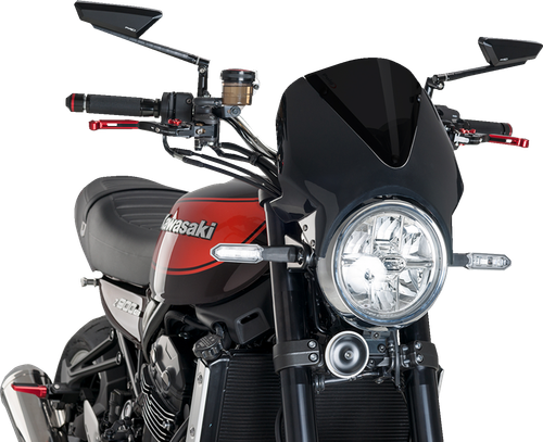 PUIG HI-TECH PARTS - 024NF - Windscreen - 13” - Black/Dark Smoke - Z900RS/SE